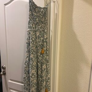 Strapless maxi dress